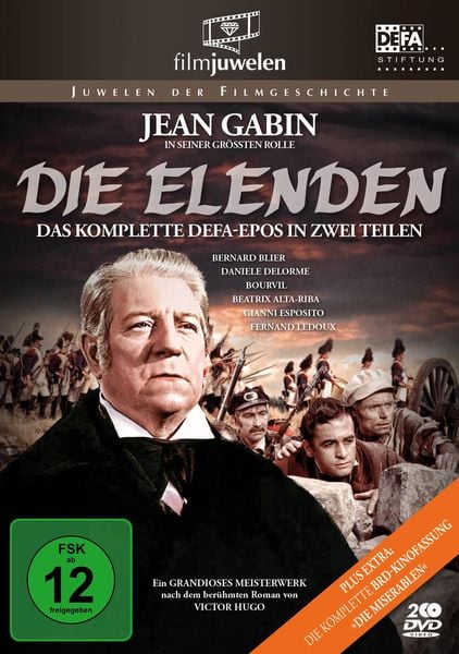 Produktbild: Die Elenden / Die Miserablen - Der legend&auml;re Kino-Zweiteiler (DEFA Filmjuwelen) (2 DVDs)