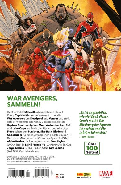 Produktbild: War of the Realms: Avengers Strikeforce