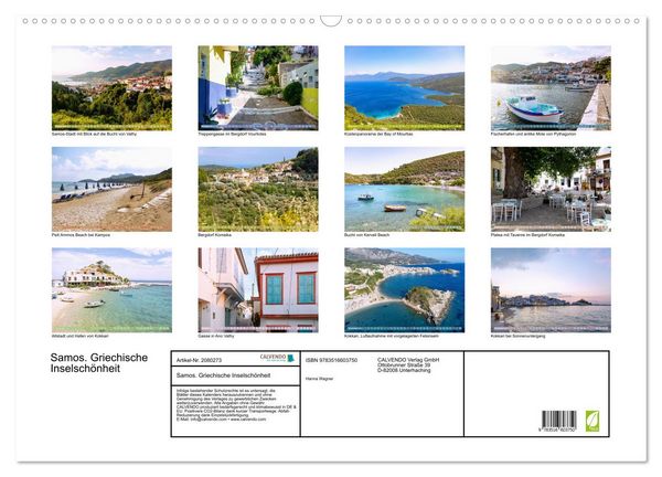 Produktbild: Samos. Griechische Inselsch&ouml;nheit (Wandkalender 2026 DIN A2 quer), CALVENDO Monatskalender
