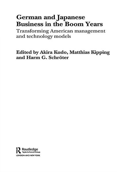 Produktbild: German and Japanese Business in the Boom Years