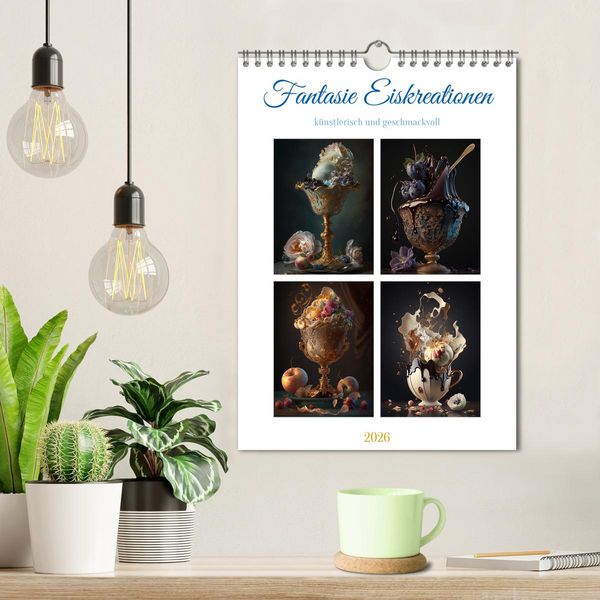 Produktbild: Fantasie Eiskreationen (Wandkalender 2026 DIN A4 hoch), CALVENDO Monatskalender