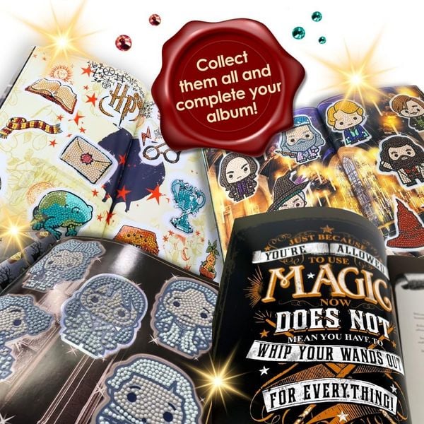 Produktbild: Craft Buddy CA-31HPSALB - Crystal Art, Harry Potter Sticker Album Starter Pack, 25x20cm, Diamant-Malerei-Set