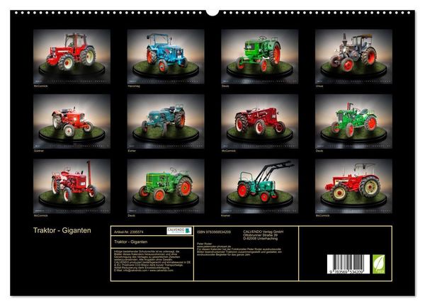 Produktbild: Traktor - Giganten (Wandkalender 2027 DIN A2 quer), CALVENDO Monatskalender
