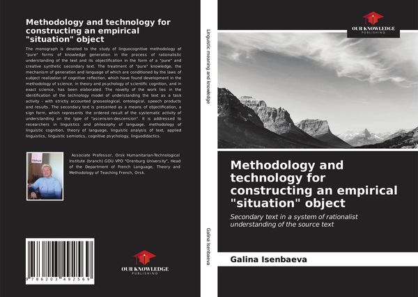 Produktbild: Methodology and technology for constructing an empirical "situation" object