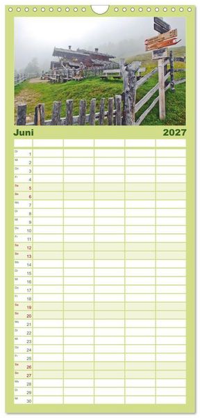 Produktbild: Familienplaner 2027 - Alte Zeitzeugen mit 5 Spalten (Wandkalender, 21 x 45 cm) CALVENDO