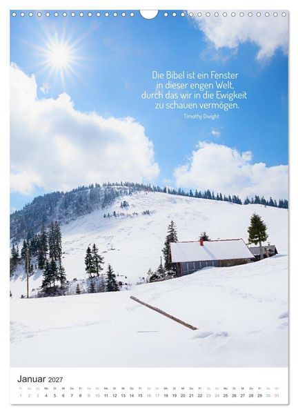 Produktbild: Christliche Natur-Poster (Wandkalender 2027 DIN A3 hoch), CALVENDO Monatskalender