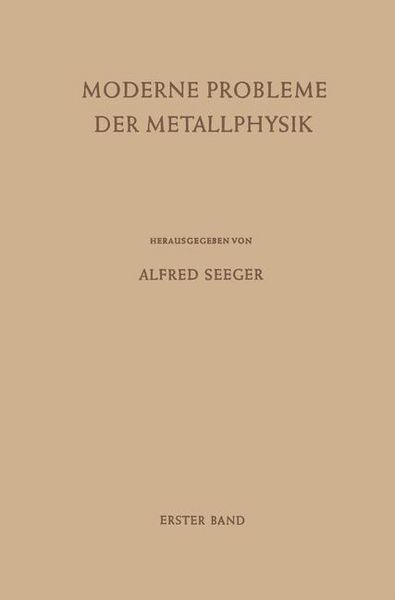 Produktbild: Moderne Probleme der Metallphysik