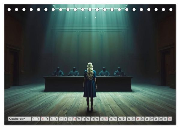 Produktbild: Alice &ndash; Eine Reise durch das Wunderland (Tischkalender 2027 DIN A5 quer), CALVENDO Monatskalender