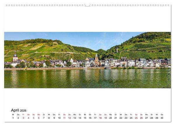 Produktbild: Mosel im Panorama (hochwertiger Premium Wandkalender 2026 DIN A2 quer), Kunstdruck in Hochglanz