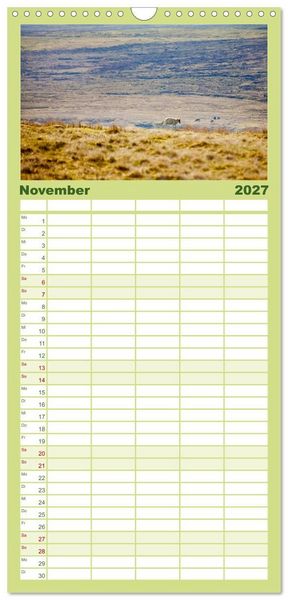 Produktbild: Familienplaner 2027 - Unter Schafen - Wegbegleiter auf Reisen mit 5 Spalten (Wandkalender, 21 x 45 cm) CALVENDO