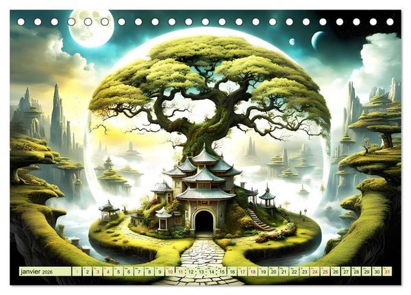 Produktbild: Des Portes imaginaires (Calendrier de bureau 2026 DIN A5 vertical), CALVENDO calendrier mensuel