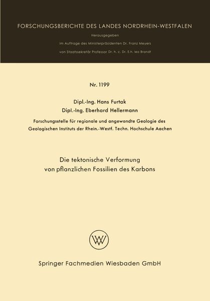 Produktbild: Die taktonische Verformung von pflanzlichen Fossilien des Karbons