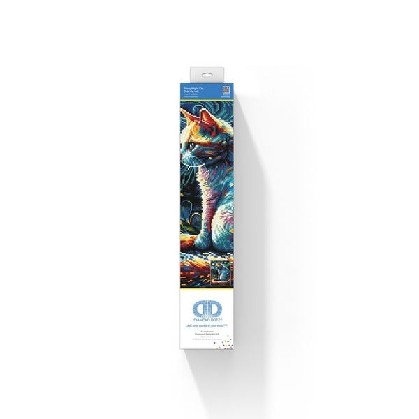Produktbild: DIAMOND DOTZ - Diamond Painting Katze bei Nacht