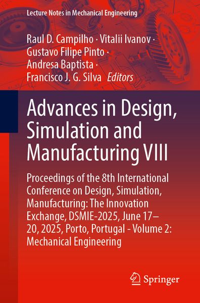 Produktbild: Advances in Design, Simulation and Manufacturing VIII