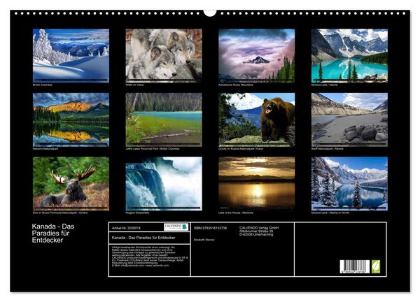 Produktbild: Kanada - Das Paradies f&uuml;r Entdecker (Wandkalender 2026 DIN A2 quer), CALVENDO Monatskalender