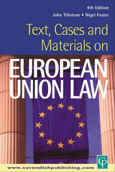 Produktbild: Text, Cases and Materials on European Union Law