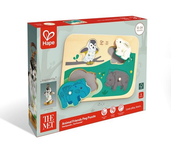 Produktbild: The Met: Steckpuzzle "Tierfreunde" - 4 Teile