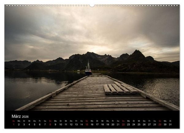 Produktbild: Lofoten - Norwegens magische Inseln (hochwertiger Premium Wandkalender 2026 DIN A2 quer), Kunstdruck in Hochglanz