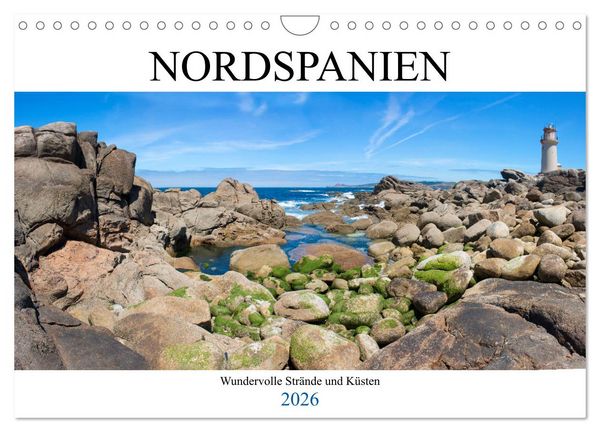 Nordspanien - Wundervolle Strände und Küsten (Wandkalender 2026 DIN A4 quer), CALVENDO Monatskalender