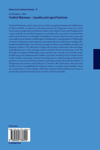 Produktbild: Friedrich Waismann - Causality and Logical Positivism