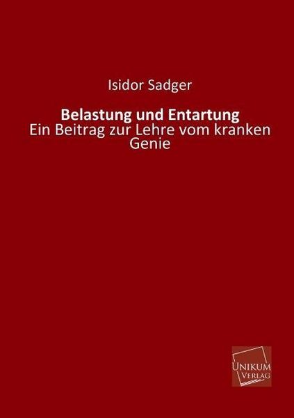 Produktbild: Sadger, I: Belastung und Entartung