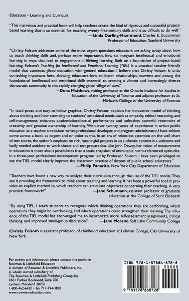 Produktbild: Teaching for Intellectual and Emotional Learning (TIEL)