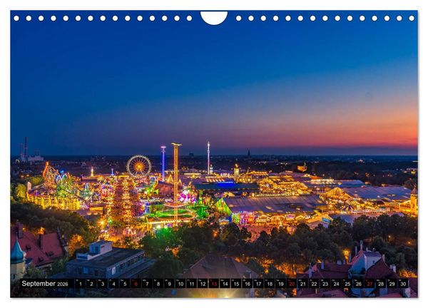 Produktbild: Mein M&uuml;nchen aus der Luft (Wandkalender 2026 DIN A4 quer), CALVENDO Monatskalender