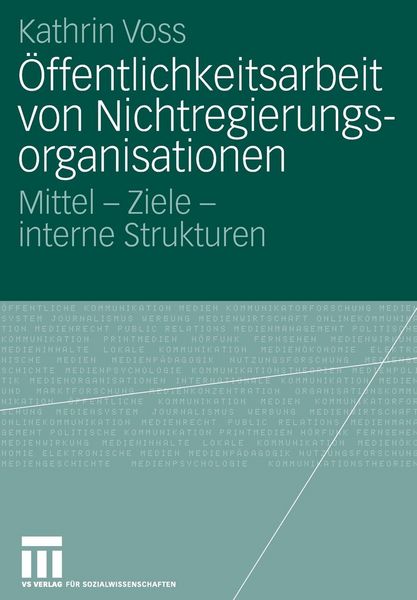 Produktbild: &Ouml;ffentlichkeitsarbeit von Nichtregierungsorganisationen