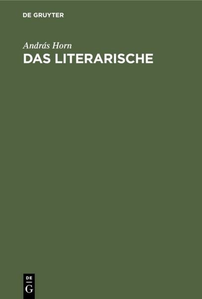 Produktbild: Das Literarische