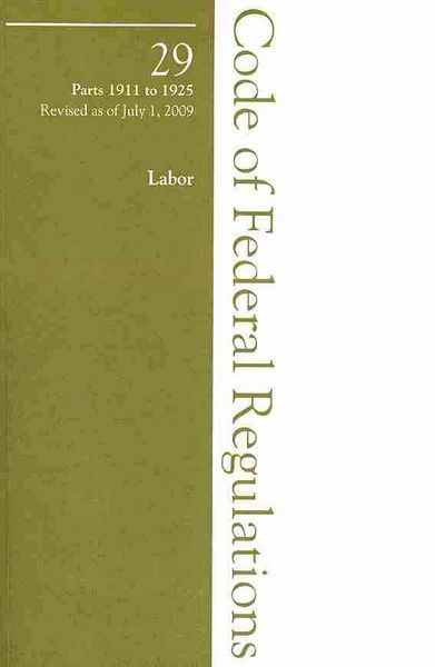 Produktbild: 2009 29 Cfr 1911-1925 (OSHA Longshoremen)