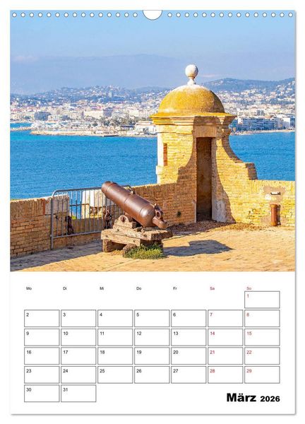 Produktbild: C&ocirc;te d&rsquo;Azur - Reiseziel am Mittelmeer (Wandkalender 2026 DIN A3 hoch), CALVENDO Monatskalender