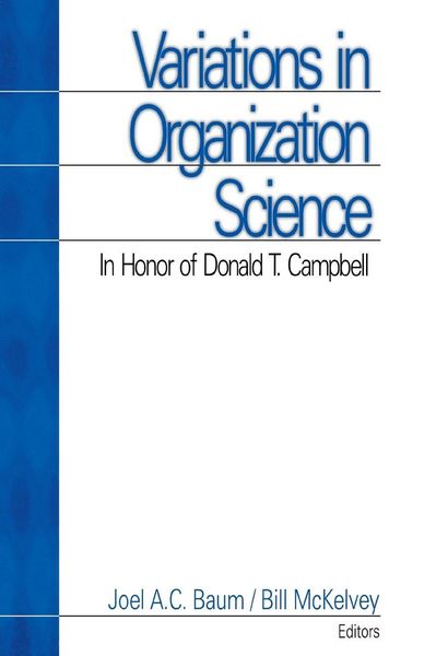 Produktbild: Variations in Organization Science