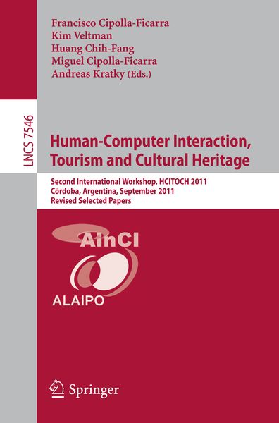 Produktbild: Human-Computer Interaction, Tourism and Cultural Heritage