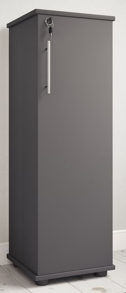 Produktbild: Holz Schrank CD DVD Regal abschlie&szlig;bar Engalo L