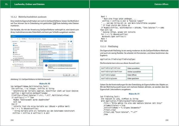 Produktbild: Excel VBA-Programmierung Makro-Programmierung f&uuml;r Microsoft 365, Excel 2021, 2019, 2016, 2013