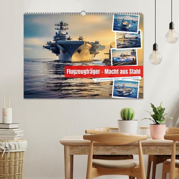 Produktbild: Flugzeugtr&auml;ger - Macht aus Stahl (Wandkalender 2027 DIN A2 quer), CALVENDO Monatskalender
