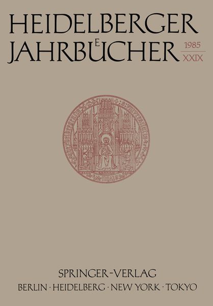 Produktbild: Heidelberger Jahrb&uuml;cher