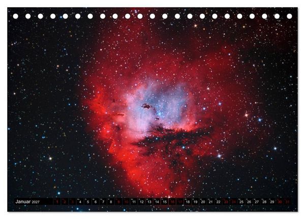 Produktbild: Farbiges Weltall (Tischkalender 2027 DIN A5 quer), CALVENDO Monatskalender