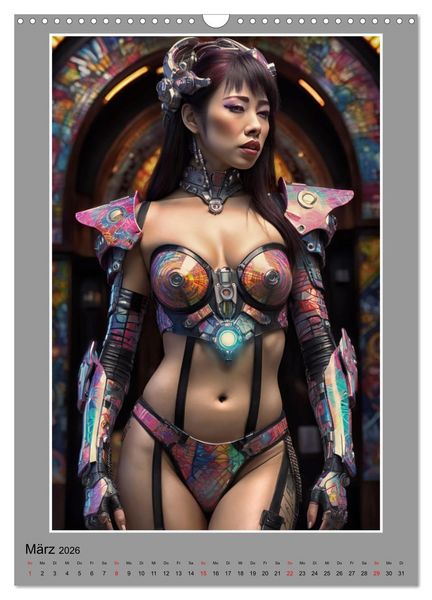 Produktbild: Elegante Cyborgs (Wandkalender 2026 DIN A3 hoch), CALVENDO Monatskalender