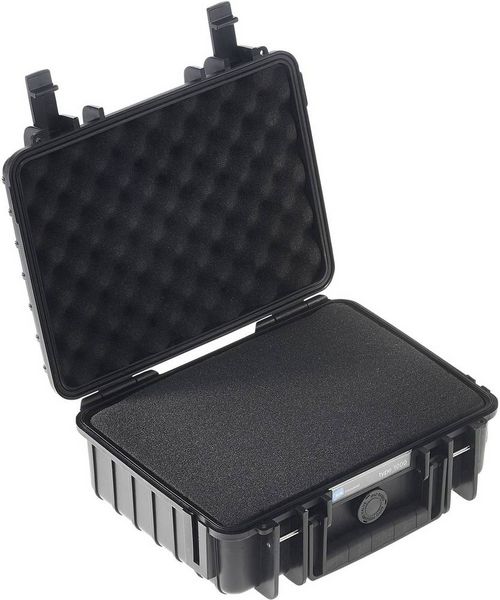 Produktbild: B & W International Outdoor Koffer outdoor.cases Typ 1000 4.1 l (B x H x T) 270 x 215 x 105 mm Schwarz 1000/B/SI