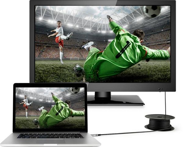 Produktbild: SpeaKa Professional HDMI Anschlusskabel HDMI-A Stecker, HDMI-A Stecker 50.00 m Schwarz SP-9019356 4K UHD, Geschirmt HDMI-Kabel