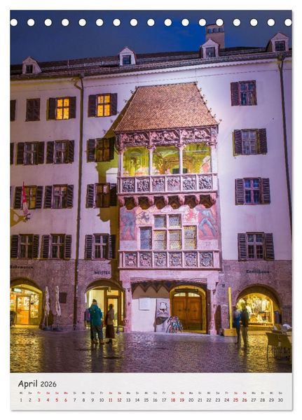 Produktbild: Innsbruck - Zwischen Gassen und Geschichte (Tischkalender 2026 DIN A5 hoch), CALVENDO Monatskalender