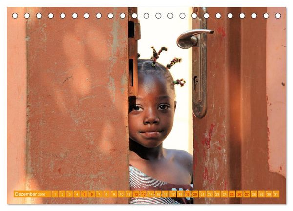 Produktbild: Westafrika Menschen 2026 (Tischkalender 2026 DIN A5 quer), CALVENDO Monatskalender