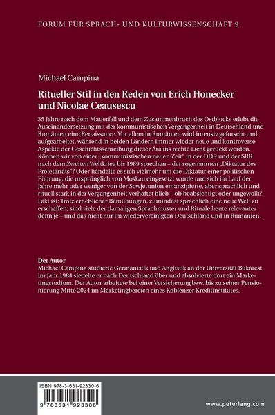 Produktbild: Ritueller Stil in den Reden von Erich Honecker und Nicolae Ceausescu