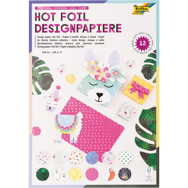 Produktbild: FOLIA&reg; Designpapierblock Hotfoil, Trend