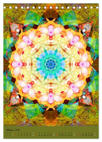 Produktbild: FLORALE MANDALAS (Tischkalender 2026 DIN A5 hoch), CALVENDO Monatskalender