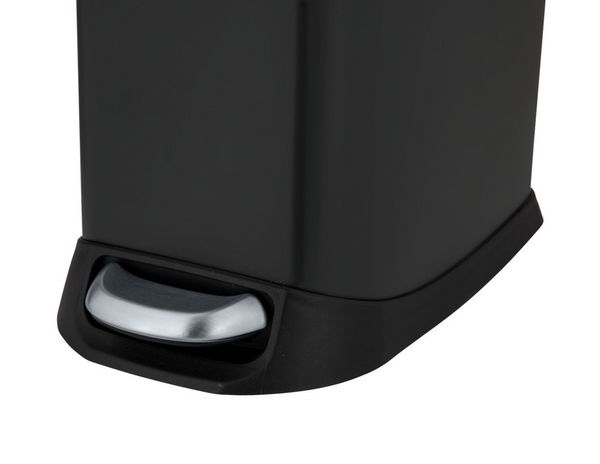 Produktbild: Treteimer Mod. Design 20 L, Easy-Close, Schwarz, mit herausnehmbarem Einsatz