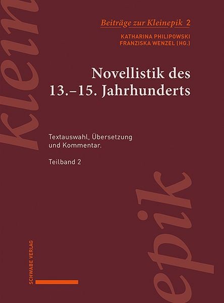 Produktbild: Novellistik des 13.-15. Jahrhunderts. Teilband 2