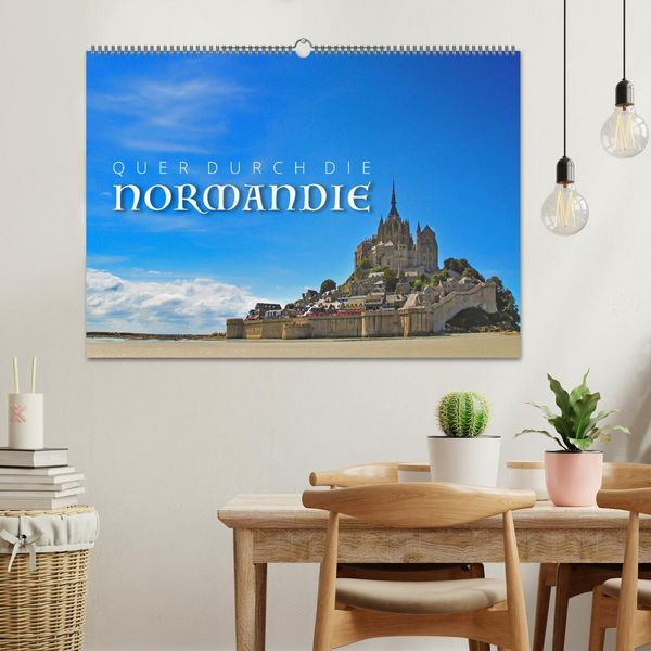 Produktbild: Quer durch die Normandie (Wandkalender 2026 DIN A2 quer), CALVENDO Monatskalender