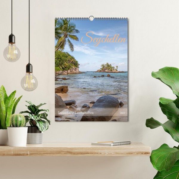Produktbild: Seychellen -Traumhafte Landschaften (Wandkalender 2027 DIN A3 hoch), CALVENDO Monatskalender